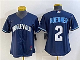 Women's Chicago Cubs #2 Nico Hoerner Navy City Connect Stitched Jersey,baseball caps,new era cap wholesale,wholesale hats